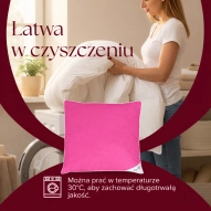 2X PODUSZKA PÓŁPUCHOWA 70x80 4KG RÓŻ ANTYALERGICZNA MIĘKKA 100% BAWEŁNA